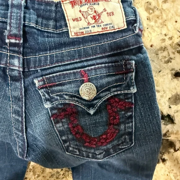 True Religion Blue- Kids Washed Jeans - Picture 6 of 7